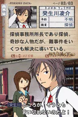 Image n° 3 - screenshots : Kibukawa Ryosuke Jiken Dan - Kamen Genei Satsujinjiken